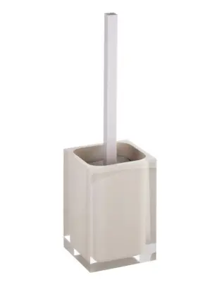 Komplet WC ščetk VISTA iz bež smole 37 x10 x10 cm
