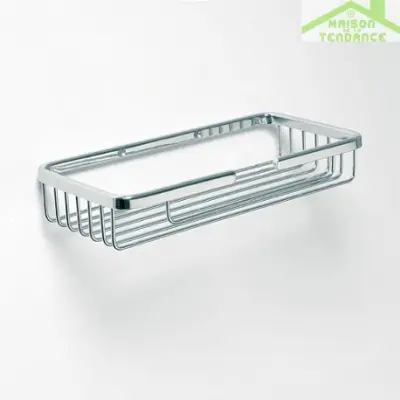 CYTRO pravokotna mat kromirana posoda za milo 11,5x21,5x3,5cm
