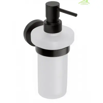 DARK stenska posoda za milo iz črne medenine in stekla 19x13,3x8 cm /230 ml