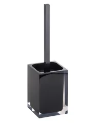 Komplet WC ščetk VISTA iz črne smole 37 x10 x10 cm