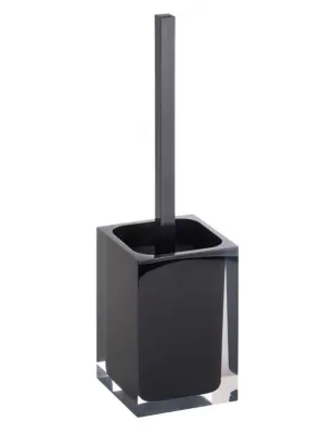 Komplet WC ščetk VISTA iz črne smole 37 x10 x10 cm