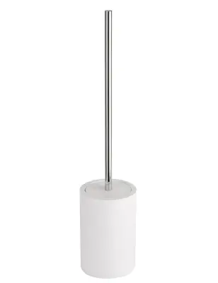 Komplet WC ščetk GAMMA iz mat bele smole 45,5 x9,8 x9,8 cm, samostoječ