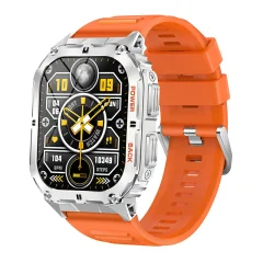 K61 PRO 1,96-palčni zaslon AMOLED Smart Watch - Bluetooth predvajanje glasbe, kompas, šport na prostem, funkcija govorjenja - 380 mAh velika baterija Orange