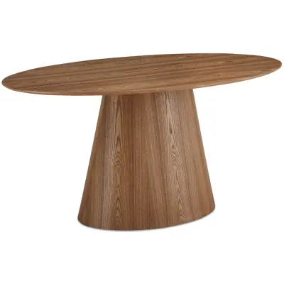 Ovalna jedilna miza Tango 160x90 hrast