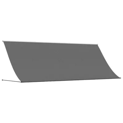 vidaXL Zložljiva tenda antracit 400x150 cm tkanina in jeklo