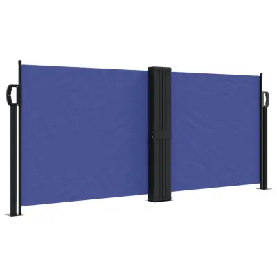 vidaXL Zložljiva stranska tenda modra 100x1000 cm