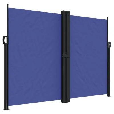 vidaXL Zložljiva stranska tenda modra 180x1200 cm