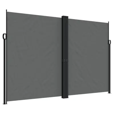 vidaXL Zložljiva stranska tenda antracitna 220x1000 cm