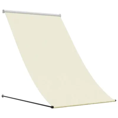 vidaXL Zložljiva tenda krem 150x150 cm tkanina in jeklo