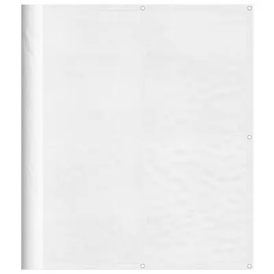 vidaXL Balkonsko platno belo 120x700 cm 100 % poliestrski oxford