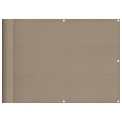 vidaXL Balkonsko platno taupe 75x800 cm 100 % poliestrski oxford