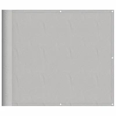 vidaXL Balkonsko platno svetlo sivo 90x500 cm 100 % poliester oxford