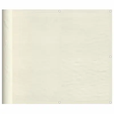vidaXL Balkonsko platno krem 90x800 cm 100 % poliestrski oxford