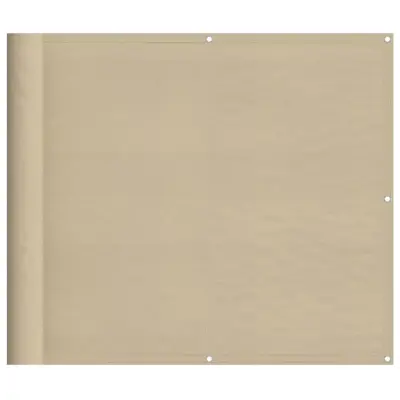 vidaXL Balkonsko platno bež 90x800 cm 100 % poliestrski oxford