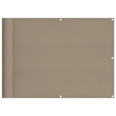 vidaXL Balkonsko platno taupe 75x700 cm 100 % poliestrski oxford