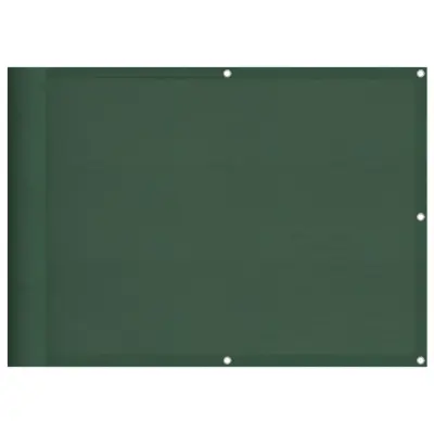 vidaXL Balkonsko platno zeleno 75x1000 cm 100 % poliestrski oxford