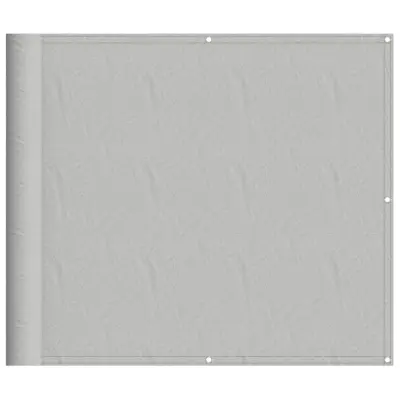 vidaXL Balkonsko platno svetlo sivo 90x600 cm 100 % poliester oxford
