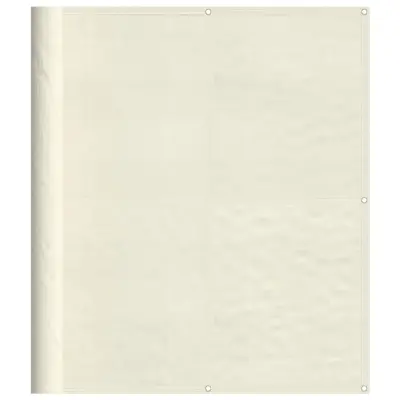 vidaXL Balkonsko platno krem 120x700 cm 100 % poliestrski oxford
