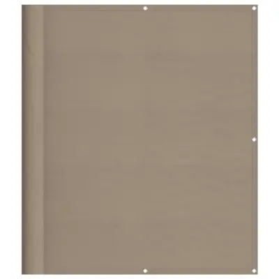 vidaXL Balkonsko platno taupe 120x700 cm 100 % poliestrski oxford