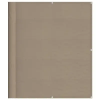 vidaXL Balkonsko platno taupe 120x800 cm 100 % poliestrski oxford