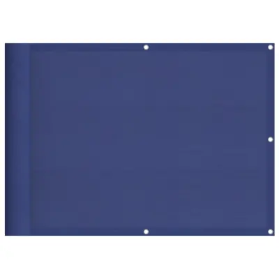 vidaXL Balkonsko platno modro 75x800 cm 100 % poliestrski oxford