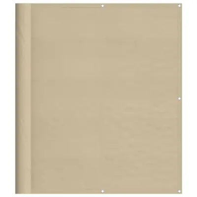 vidaXL Balkonsko platno bež 120x1000 cm 100 % poliestrski oxford