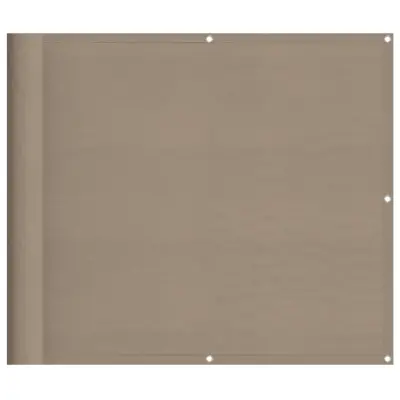 vidaXL Balkonsko platno taupe 90x1000 cm 100 % poliestrski oxford