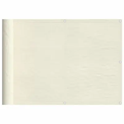 vidaXL Balkonsko platno krem 75x800 cm 100 % poliestrski oxford