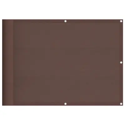 vidaXL Balkonsko platno rjavo 75x1000 cm 100 % poliestrski oxford