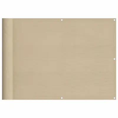 vidaXL Balkonsko platno bež 75x700 cm 100 % poliestrski oxford