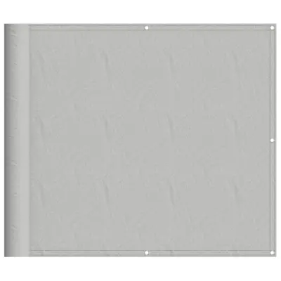 vidaXL Balkonsko platno svetlo sivo 90x400 cm 100 % poliester oxford