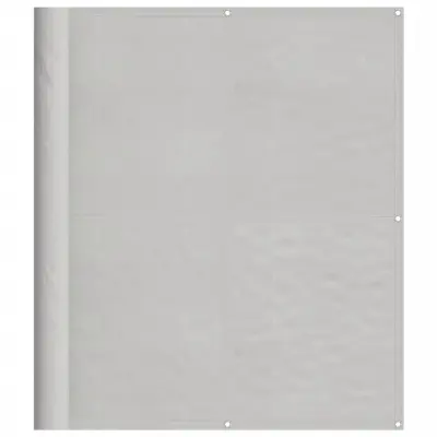 vidaXL Balkonsko platno svetlo sivo 120x600 cm 100 % poliester oxford