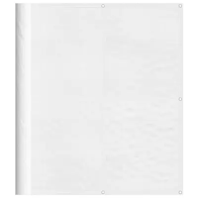 vidaXL Balkonsko platno belo 120x800 cm 100 % poliestrski oxford
