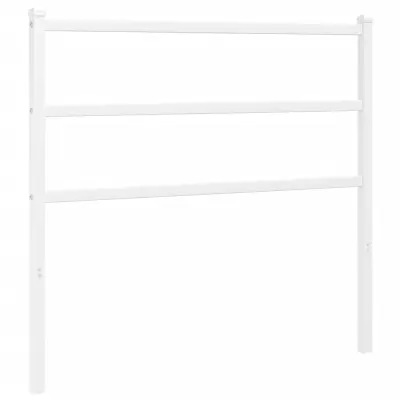 vidaXL Kovinsko vzglavje belo 100 cm