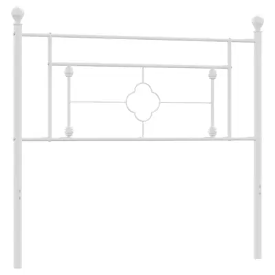 vidaXL Kovinsko vzglavje belo 107 cm