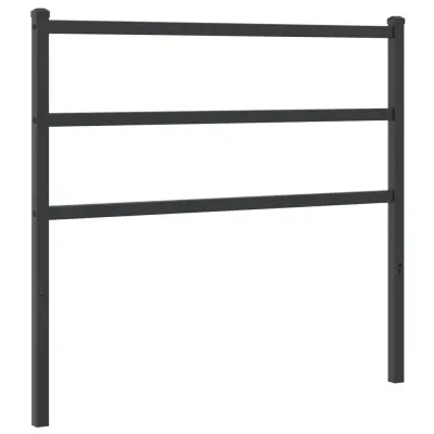 vidaXL Kovinsko posteljno vzglavje črno 107 cm