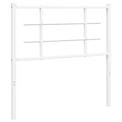 vidaXL Kovinsko vzglavje belo 100 cm