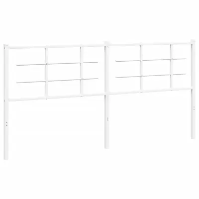 vidaXL Kovinsko vzglavje belo 180 cm