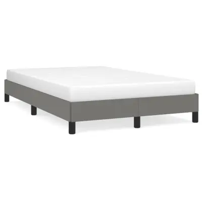 vidaXL Posteljni okvir brez vzmetnice temno siva 120x190 cm blago