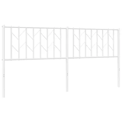 vidaXL Kovinsko vzglavje belo 180 cm