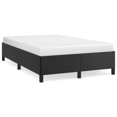 vidaXL Posteljni okvir brez vzmetnice črn 120x190 cm