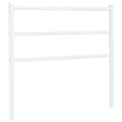 vidaXL Kovinsko vzglavje belo 107 cm