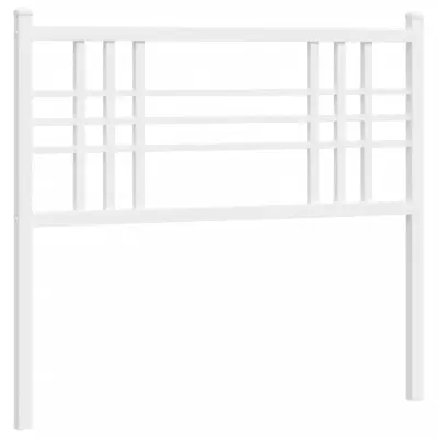 vidaXL Kovinsko vzglavje belo 107 cm