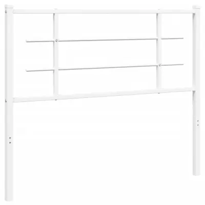 vidaXL Kovinsko vzglavje belo 107 cm