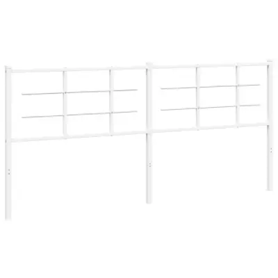 vidaXL Kovinsko vzglavje belo 200 cm