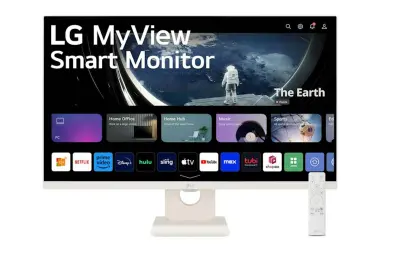 LG Smart 27SR50F-W, 27", IPS, 16:9, 1920x1080, 2xHDMI, monitor z zvočniki