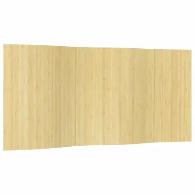 vidaXL Paravan svetlo naravne barve 165x400 cm bambus