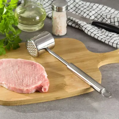 KLADIVO ZA MESO IZ NERJAVEČEGA JEKLA  27x5 CM