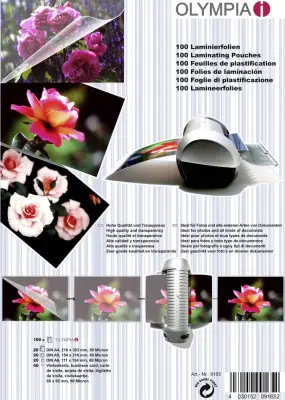 Žepki za plastificiranje olympia komplet 80mic