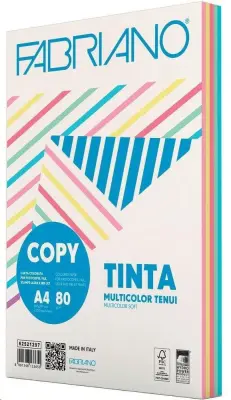 Papir barvni mix a4 80g pastel fabriano 1/250